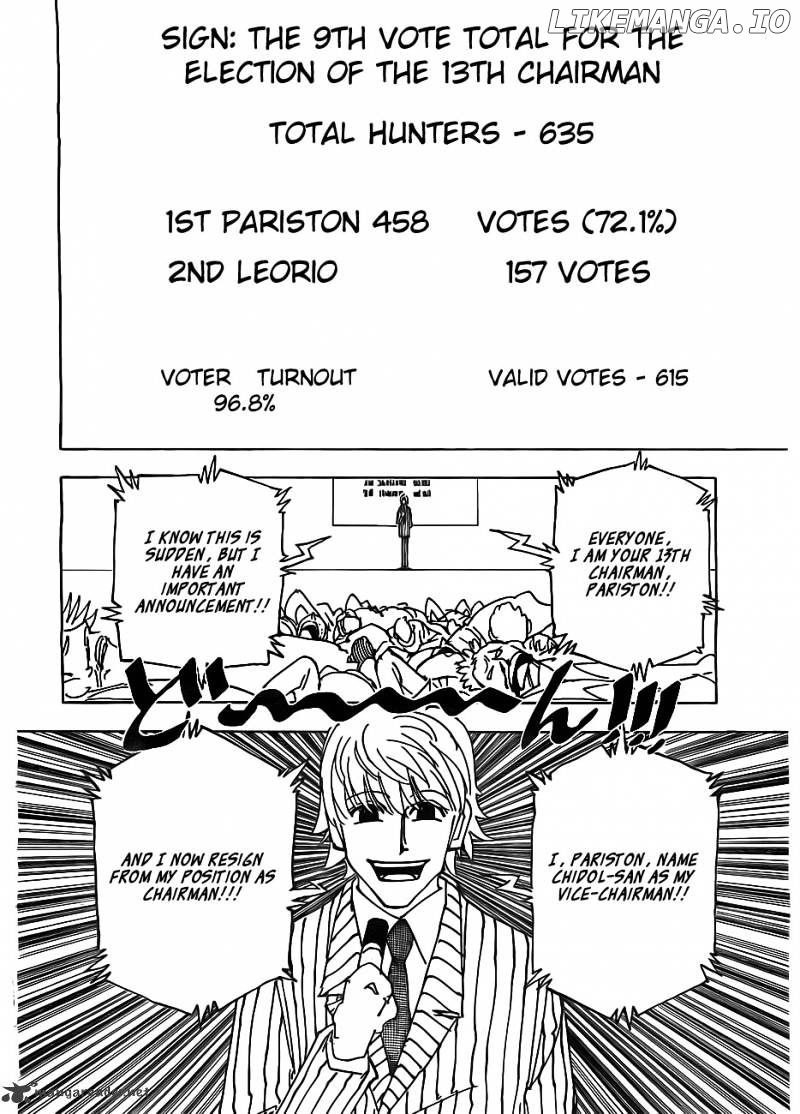 Hunter x Hunter, Chapter 335 image 14